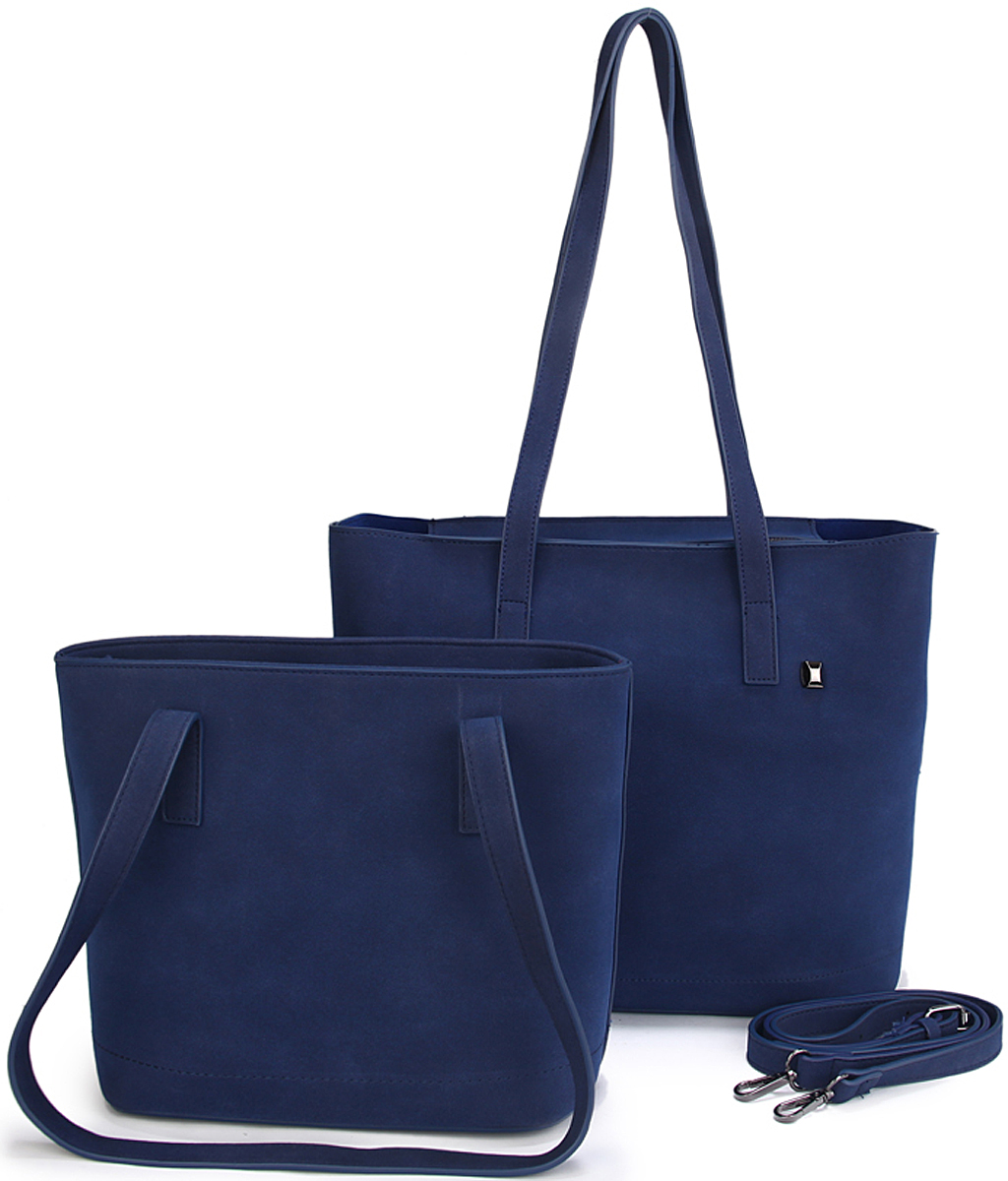 Сумка женская OrsOro, с маленькой сумкой, цвет: синий. D-411/2