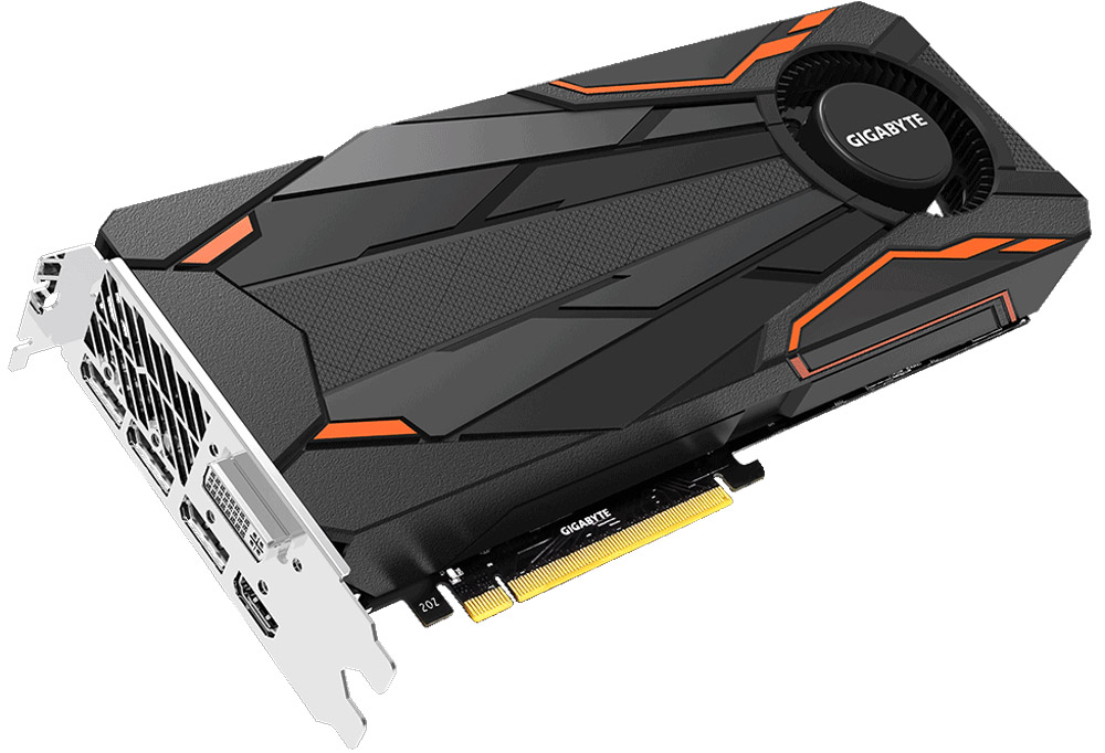 Gigabyte GeForce GTX 1080 Turbo OC 8GB видеокартаGV-N1080TTOC-8GD Gigabyte GeForce GTX 1080 Turbo OC 8GB видеокартаGV-N1080TTOC-8GDВидеокарта Gigabyte GeForce GTX 1080 Turbo OC обеспечивает новый уровень игровой производительности и захватывающих впечатлений от Виртуальной Реальности (VR), реализована на архитектуре NVIDIA Pascal - на одном из самых продвинутом графическом процессоре.Будьте готовы к игровым сражениям с Gigabyte GeForce GTX 1080 Turbo OC. Видеокарта обеспечивает самую высокую производительность, добавляя продвинутые игровые технологии (NVIDIA GameWorks) и саму продвинутую игровую экосистему (GeForce Experience).Технология NVIDIA GameWorks поддерживает последние требования современных мониторов, включая VR, мониторы с ультра высоким разрешением, так же обеспечивает плавный игровой процесс, кинематографический опыт, возможность захвата изображения 360 даже в VR. Откройте для себя новое поколение VR, с низким показателем задержки, наушниками последнего поколения, благодаря технологии NVIDIA VRWorks. VR аудио (звуковые эффекты), реалистичная графика и физика предметов, позволяют вам прочувствовать и услышать каждый момент.Композитные медные трубки сочетают в себе два важных аспекта теплопереноса и способности забирать тепло из зоны прямого контакта. Таким образом повышается эффективность охлаждения на 29%. Медные трубки имеют прямую зону соприкосновения с графическим процессором.Металлическая задняя пластина усиливает конструкцию видеокарты, защищает элементную базу от внешнего механического воздействия и повреждений.Одним простым действием в программном обеспечении XTREME Engine, игроки могут легко настроить карту таким образом, чтобы удовлетворить различные игровые требования без специальных знаний.При производстве карты используются дроссели и конденсаторы высокого качества, благодаря этому факту графическая карта обеспечивает выдающуюся производительность и долговечность системы.