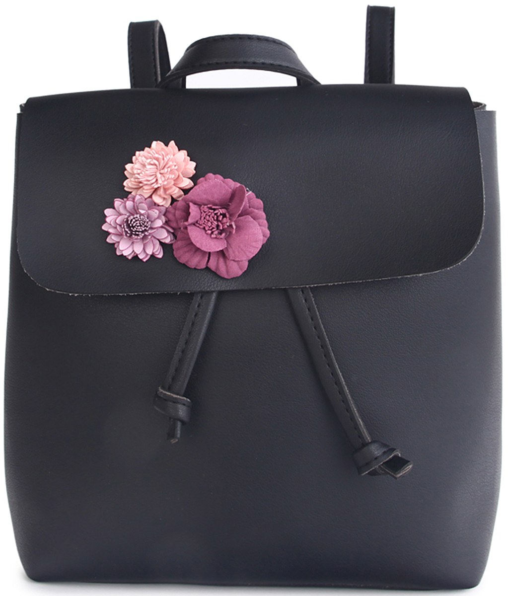 Сумка-рюкзак женская OrsOro, цвет: черный. D-435/1