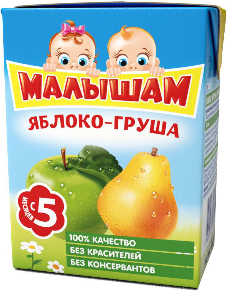 ФрутоНяня Малышам нектар из яблока и груш с 5 месяцев, 0,2 лP540204 ФрутоНяня Малышам нектар из яблока и груш с 5 месяцев, 0,2 лP540204Детскими соками и нектарами ФрутоНяня становятся натуральные, отборные фрукты, ягоды и овощи. Они обеспечивают вашего малыша природной пользой и энергией для гармоничного роста и развития. Бережная технология приготовления сохраняет природную пользу фруктов, ягод и овощей. Современное производство соответствует высоким стандартам безопасности и качества.
