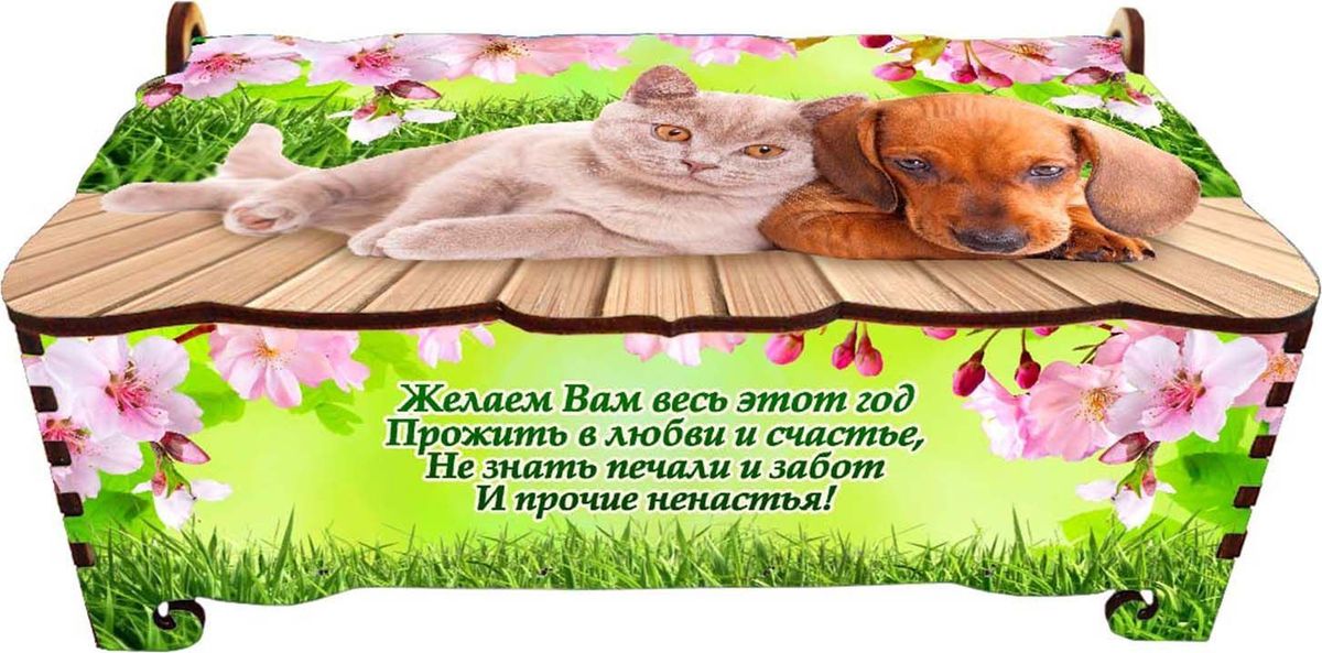 Шкатулка-купюрница Sima-land Собачка и кот, цвет: светло-зеленый, 17 х 9 х 6 см2246651 Шкатулка-купюрница Sima-land Собачка и кот, цвет: светло-зеленый, 17 х 9 х 6 см2246651Шкатулка — это небольшой сувенир, а также оригинальная упаковка подарка. Она дополнит интерьер спальни, гостиной или прихожей. Изделие предназначено для хранения украшений: колец, браслетов, часов, цепочек, колье, сережек и прочих предметов.