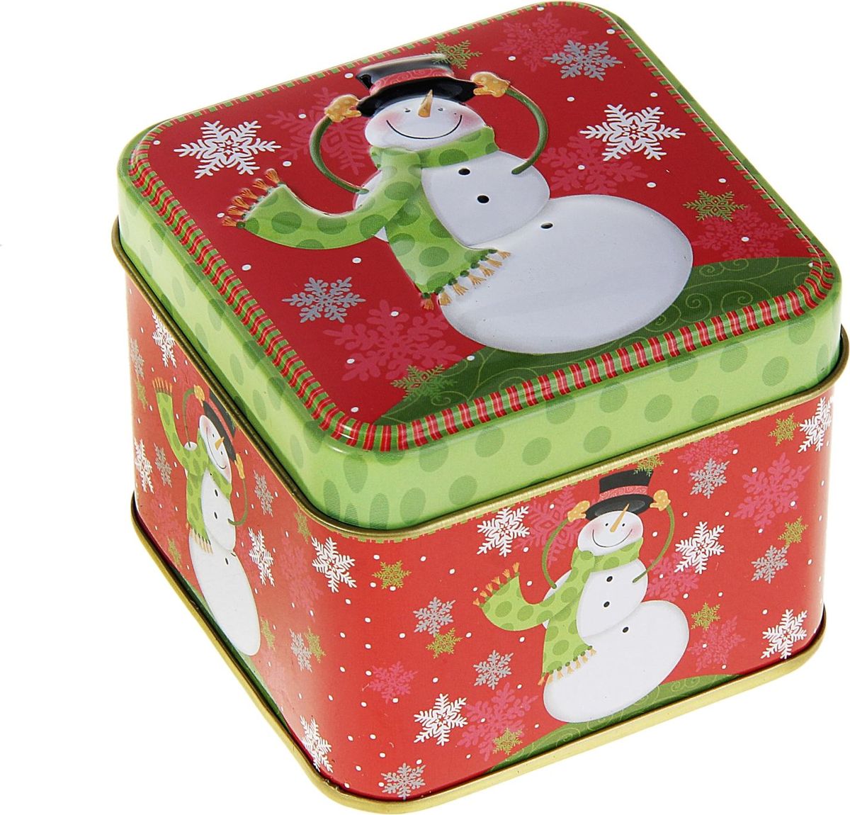 Шкатулка Sima-land Снеговик, цвет: красный, 7,5 х 7,5 х 6,5 см233133 Шкатулка Sima-land Снеговик, цвет: красный, 7,5 х 7,5 х 6,5 см233133Шкатулка — это небольшой сувенир, а также оригинальная упаковка подарка. Она дополнит интерьер спальни, гостиной или прихожей. Изделие предназначено для хранения украшений: колец, браслетов, часов, цепочек, колье, сережек и прочих предметов.
