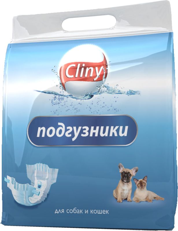 Подгузники для домашних животных Cliny, 7 шт. Размер XLK205 Подгузники для домашних животных Cliny, 7 шт. Размер XLK205Подгузники впитывающие для домашних животных Cliny обеспечивают надежную защиту, гигиену и комфорт. Необходимы домашним животным при недержании, течке, передержке, а также в послеоперационный период и при транспортировке.Анатомическая форма подгузника делает ношение его легким и комфортным для животного.Гранулы SAP превращают влагу в гель, надежно удерживают влагу и запахи.Состав:Гидрофильное нетканое полотно, SAP (супер абсорбирующий полимер), распушенная целлюлоза, дышащая полиэтиленовая пленка.Условия хранения:Хранить в сухом недоступном для детей и домашних животных месте.Для животных15-30 кг.