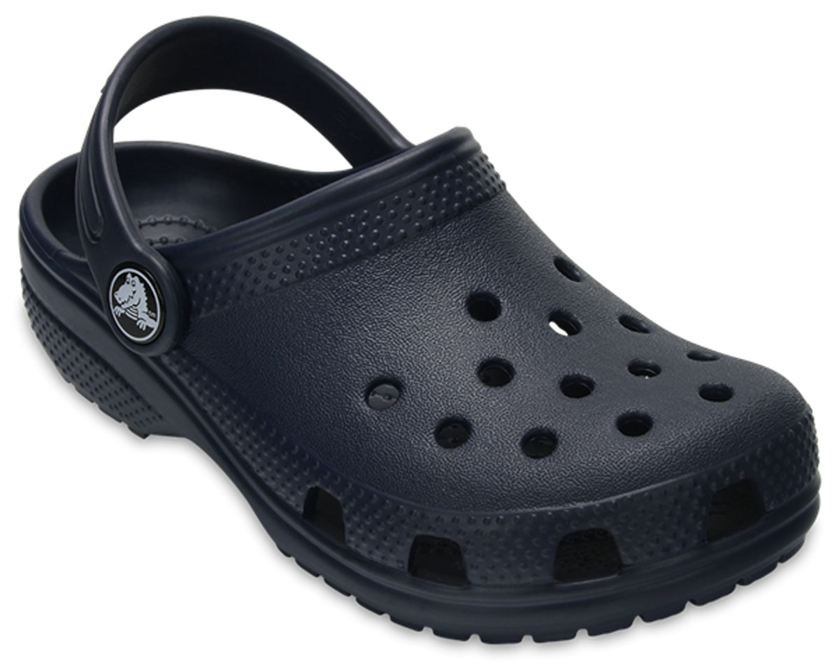 Сабо детские Crocs Classic Clog K, цвет: темно-синий. 204536-410. Размер C11 (28)