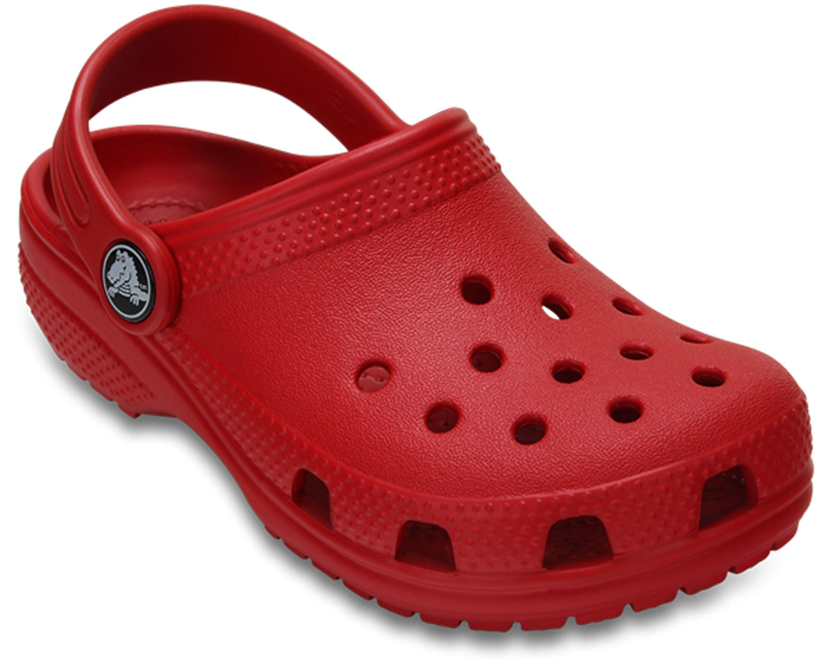 Сабо детские Crocs Classic Clog K, цвет: красный. 204536-6EN. Размер C10 (27)