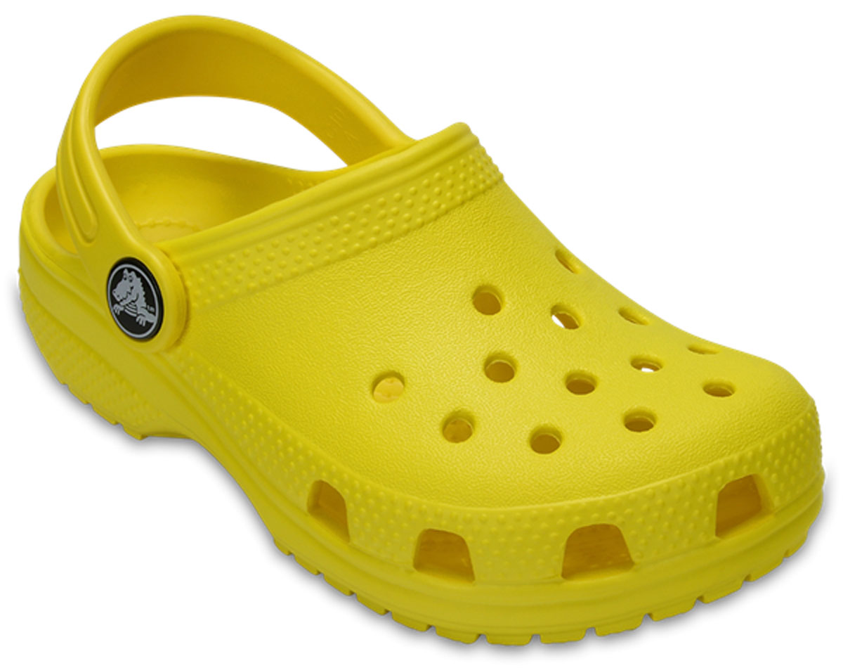 Сабо детские Crocs Classic Clog K, цвет: желтый. 204536-7C1. Размер J3 (34/35)