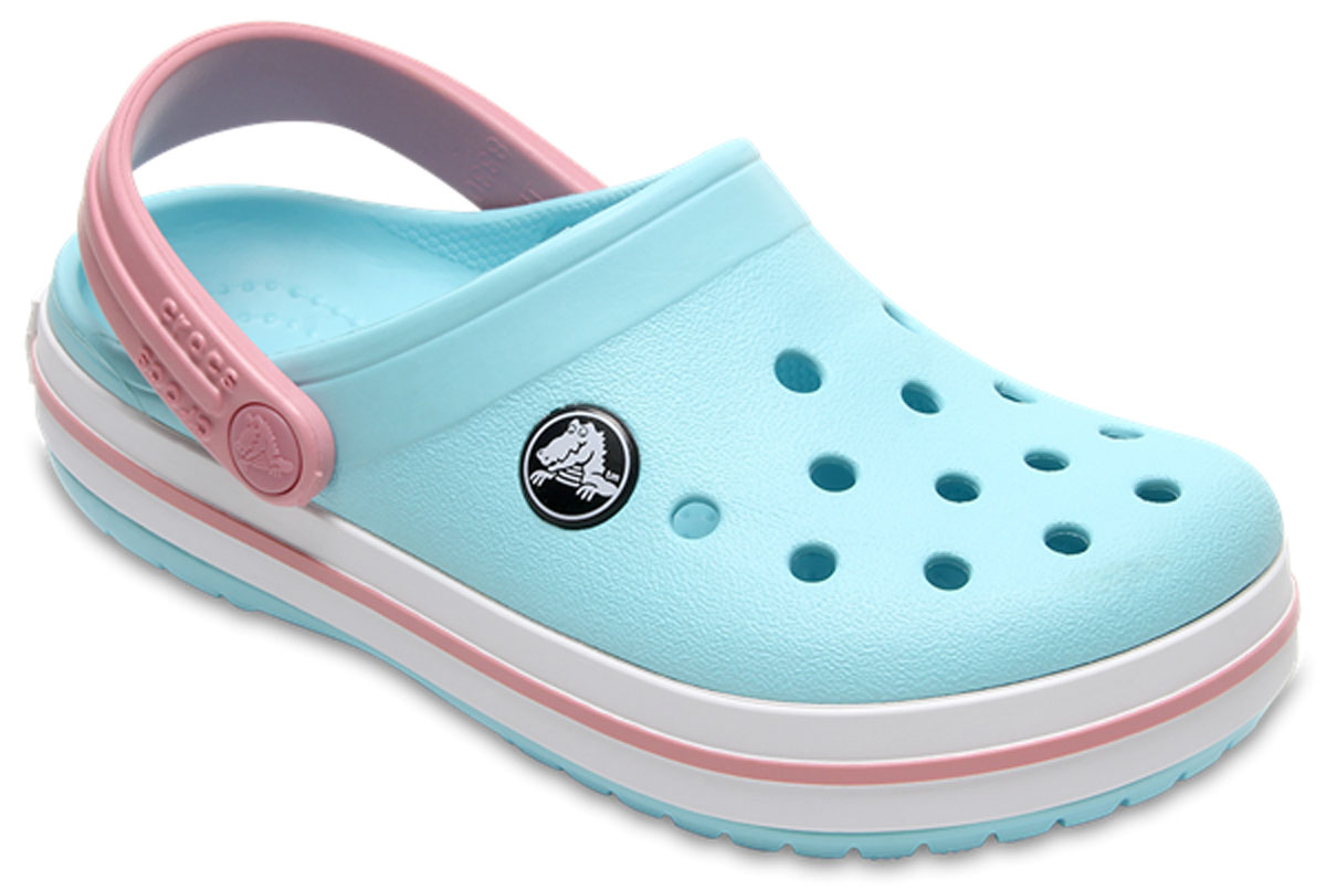 Сабо детские Crocs Crocband Clog K, цвет: голубой. 204537-4S3. Размер J2 (33/34)