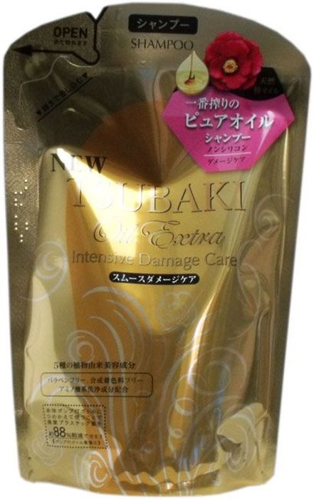 Shiseido Tsubaki Oil Extra Бессиликоновый шампунь для восстановления поврежденных волос, насыщенный маслом камелии, 330 мл450930 Shiseido Tsubaki Oil Extra Бессиликоновый шампунь для восстановления поврежденных волос, насыщенный маслом камелии, 330 мл450930Шампунь отлично ухаживает за поврежденными волосами, восстанавливая их структуру. Шампунь насыщен маслом камелии, которое препятствует закупорке пор кожи головы, способствуя её здоровью; защищает от повреждений и предотвращает ломкость волос. Масло камелии в совокупности с растительными экстрактами ромашки, камнеломки, зверобоя проникает глубоко в структуру волоса, делает волосы более упругими, сильными, гладкими, они приобретают блеск и мягкость. Шампунь восполняет недостаток гиалуроновой кислоты, благодаря чему волосы насыщаются влагой. Не утяжеляет волосы. Обладает приятным мягким ароматом.