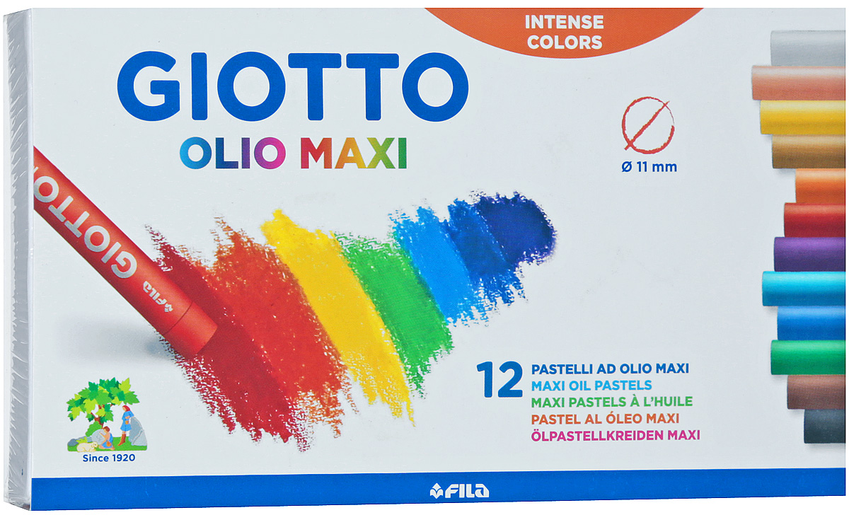 Giotto Масляные пастельные карандаши Olio 12 цветов - Мелки и пастель Giotto Масляные пастельные карандаши Olio 12 цветов - Мелки и пастель