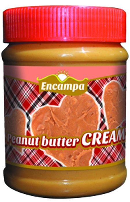 Encampa крими арахисовая паста, 350 г00000040196 Encampa крими арахисовая паста, 350 г00000040196Арахисовая паста Encampа подходит тем, кто следит за своим здоровьем. Паста производится по уникальной рецептуре. Секрет ее вкуса заключается в натуральности всех ингредиентов, отсутствием в составе холестерина, транс-жиров и вредных насыщенных жиров. Вся продукция прошла лабораторные и бактериологические исследования.