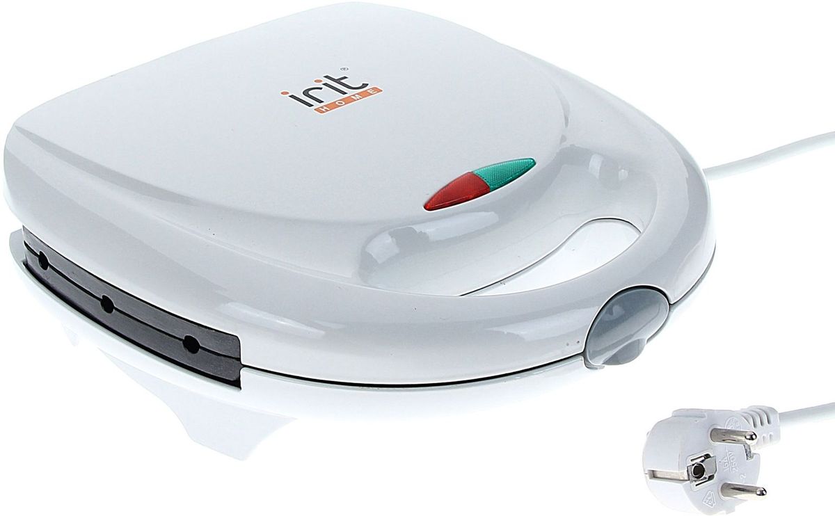 Irit IR-5124 хотдог мейкерIR-5124 Irit IR-5124 хотдог мейкерIR-5124Прибор для приготовления хот-догов.Антипригарное покрытие, 6 форм для выпечки, легко очищается, ненагревающаяся поверхность, нескользящее основание, индикатор работы и индикатор готовности, компактное хранение.Устройство позволяет также готовить следующие разнообразные блюда: горячие бутерброды, вафли, овощи на гриле, запеченный бекон или сыр, орехи, фрукты в тесте.Мощность: 750 Вт. Рабочее напряжение: 230 В/50 Гц
