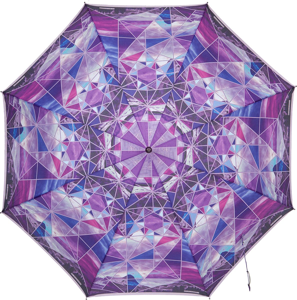 Зонт-трость женский Eleganzza, полуавтомат, цвет: фиолетовый. T-06-0316