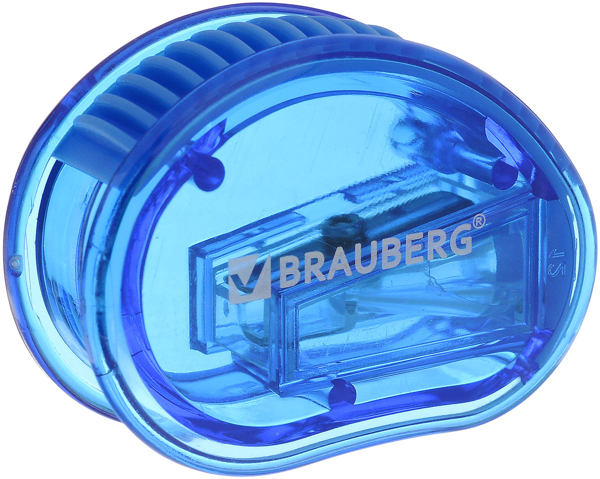 Brauberg Точилка Marine с контейнером цвет синий222506_синий Brauberg Точилка Marine с контейнером цвет синий222506_синийТочилка Brauberg Marine выполнена с контейнером. Качественное стальное лезвие обеспечивает лёгкое равномерное затачивание карандашей. Контейнер для стружки изготовлен из тонированного цветного пластика.