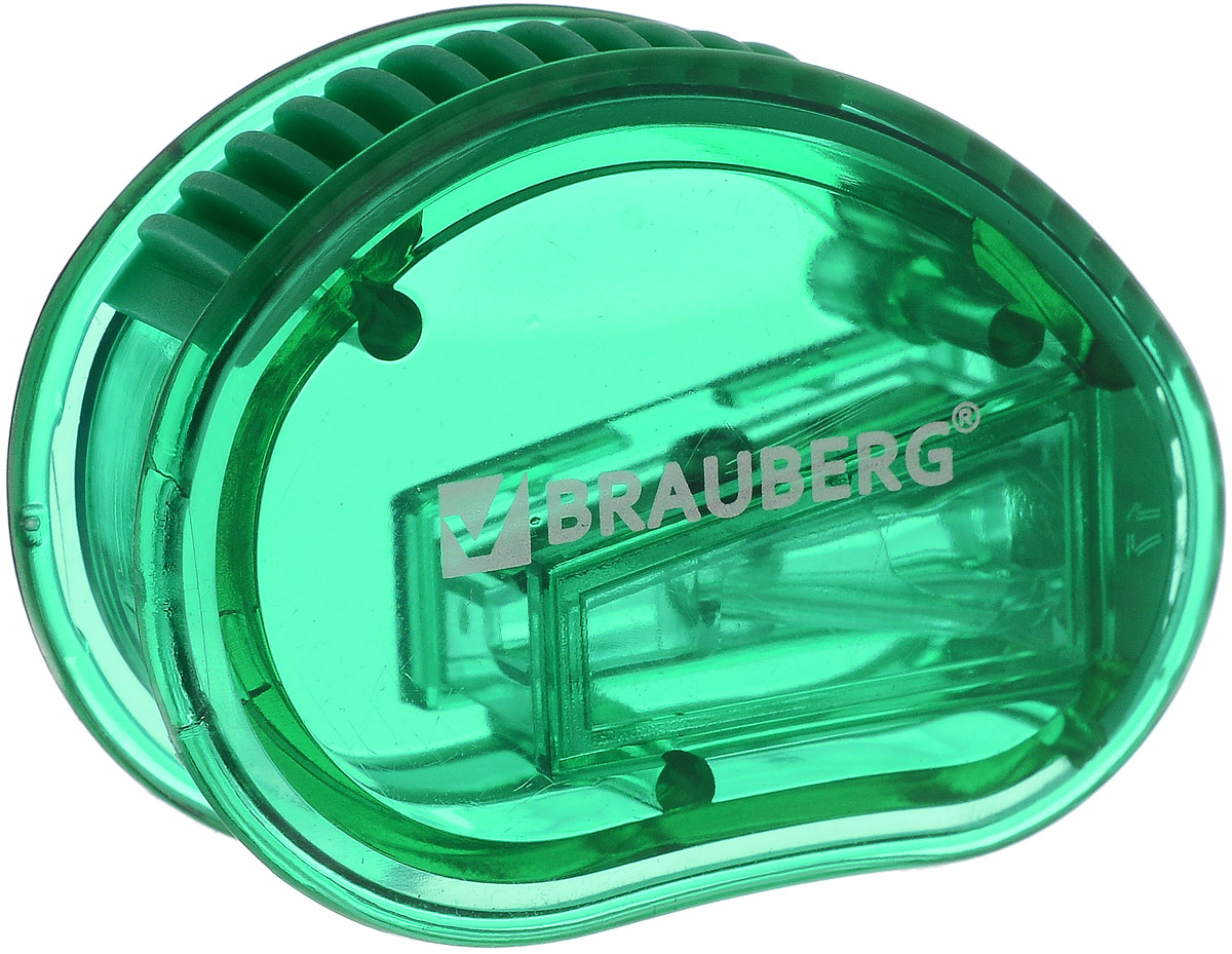 Brauberg Точилка Marine с контейнером цвет зеленый222506_зеленый Brauberg Точилка Marine с контейнером цвет зеленый222506_зеленыйТочилка Brauberg Marine выполнена с контейнером. Качественное стальное лезвие обеспечивает лёгкое равномерное затачивание карандашей. Контейнер для стружки изготовлен из тонированного цветного пластика.