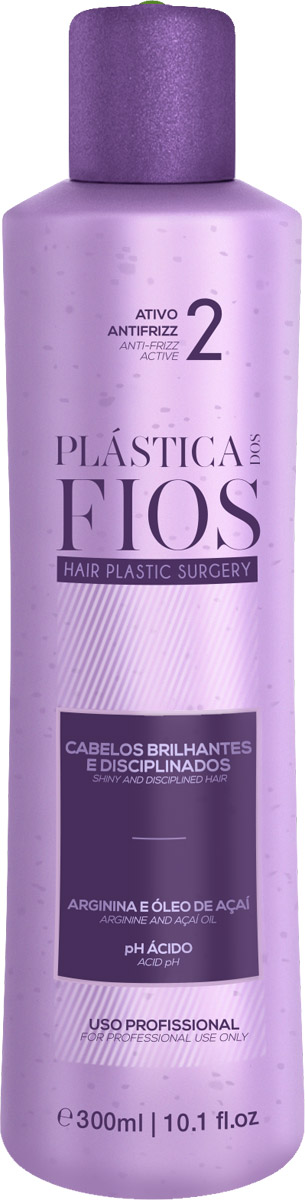 Plastica dos Fios Средство для кератинового выпрямления волос Anti Frizz Active, 300 млPA0121 Plastica dos Fios Средство для кератинового выпрямления волос Anti Frizz Active, 300 млPA0121Реконструктор – создает эффект естественного разглаживания, делает волосы здоровыми, прямыми и блестящими.