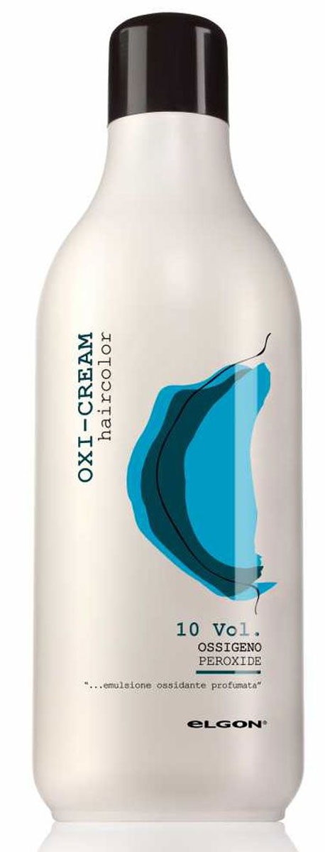 Elgon Oxi Cream Окисляющая эмульсия с алоэ вера 3%, 1000 мл0501021000D Elgon Oxi Cream Окисляющая эмульсия с алоэ вера 3%, 1000 мл0501021000DДля смешивания с перманентными красителями модного направления с целью окрашивания волос тон в тон. На тонких волосах возможно осветление натурального пигмента до 0,5–1 тона.
