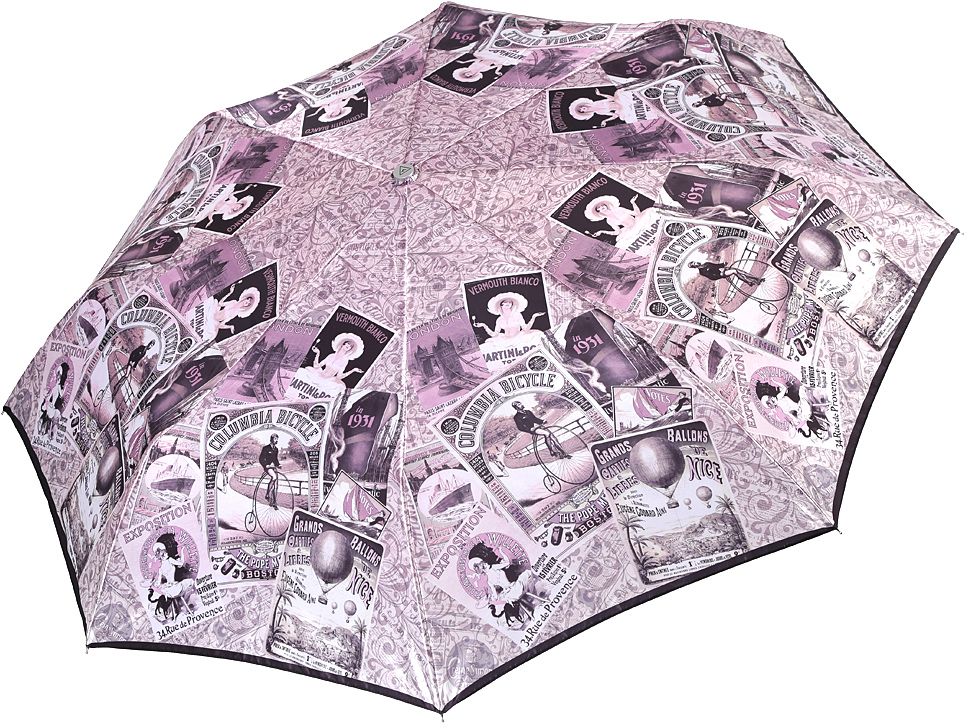 Зонт женский Fabretti, автомат, 3 сложения, цвет: розовый. L-17115-10