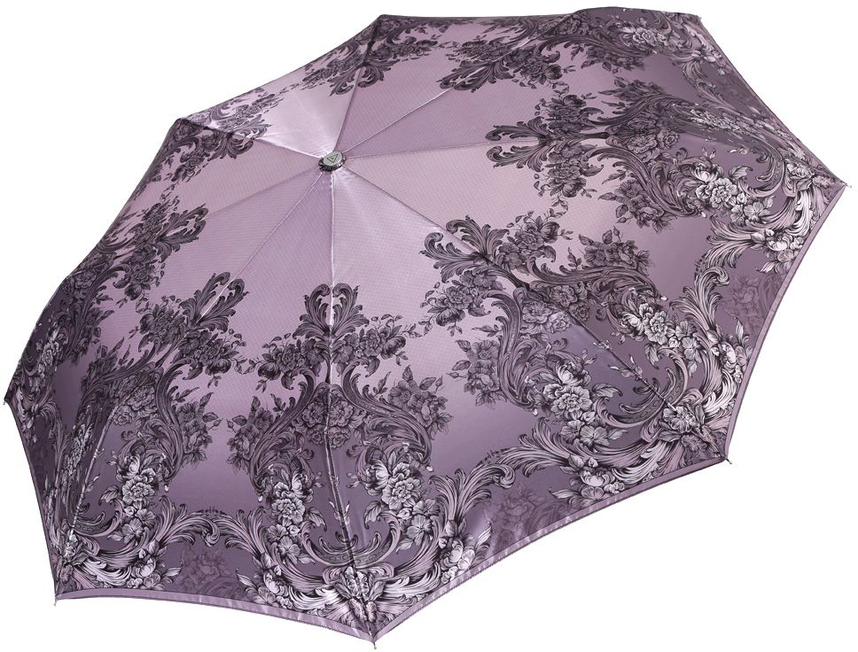 Зонт женский Fabretti, автомат, 3 сложения, цвет: серый. L-17115-4