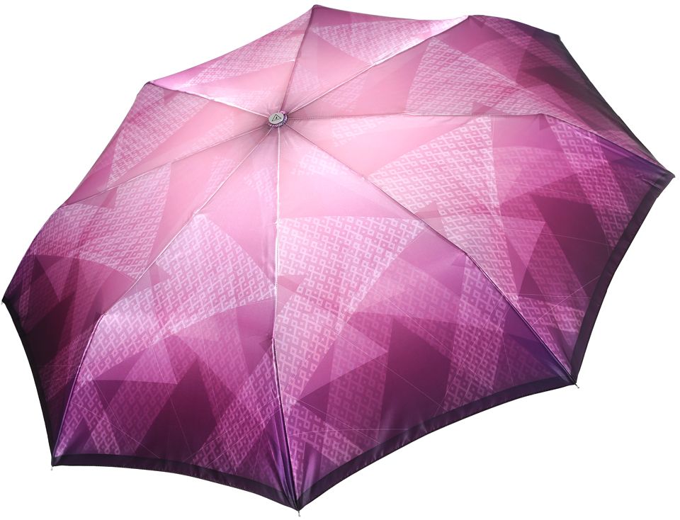 Зонт женский Fabretti, автомат, 3 сложения, цвет: сиреневый. L-17116-3