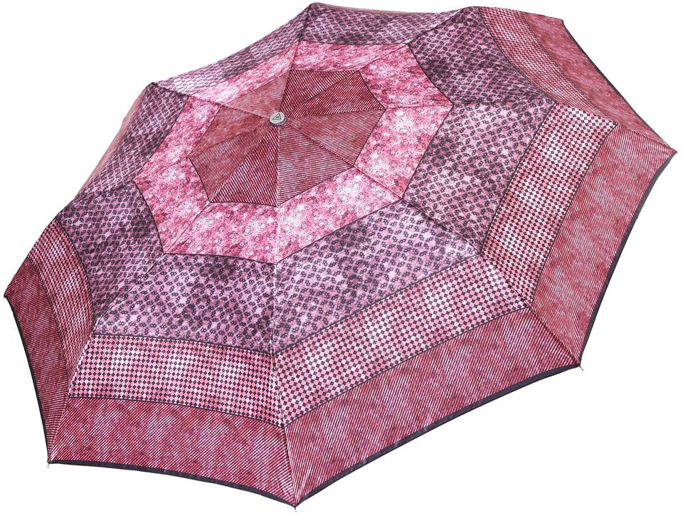 Зонт женский Fabretti, автомат, 3 сложения, цвет: бордовый. L-17116-7