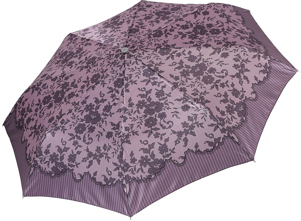 Зонт женский Fabretti, автомат, 3 сложения, цвет: сиреневый. L-17120-1