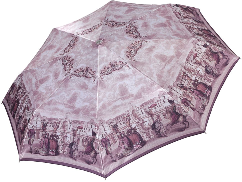 Зонт женский Fabretti, автомат, 3 сложения, цвет: розовый. L-17120-4