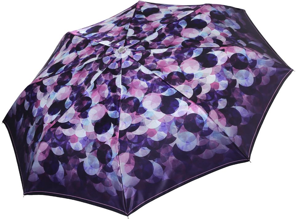 Зонт женский Fabretti, автомат, 3 сложения, цвет: сиреневый. L-17122-2