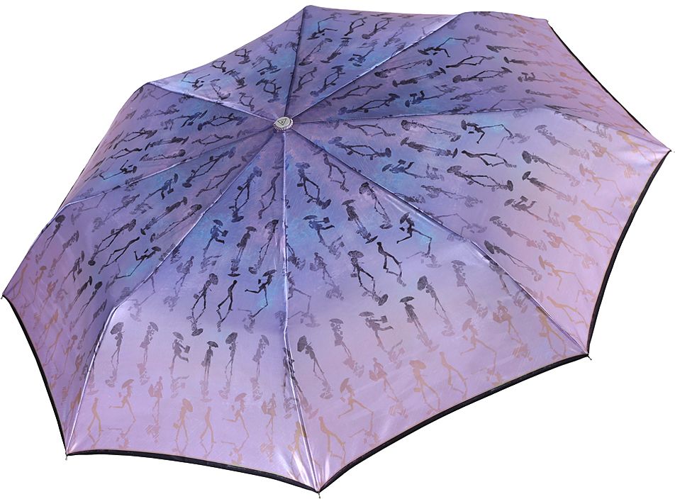 Зонт женский Fabretti, автомат, 3 сложения, цвет: сиреневый. L-17122-8