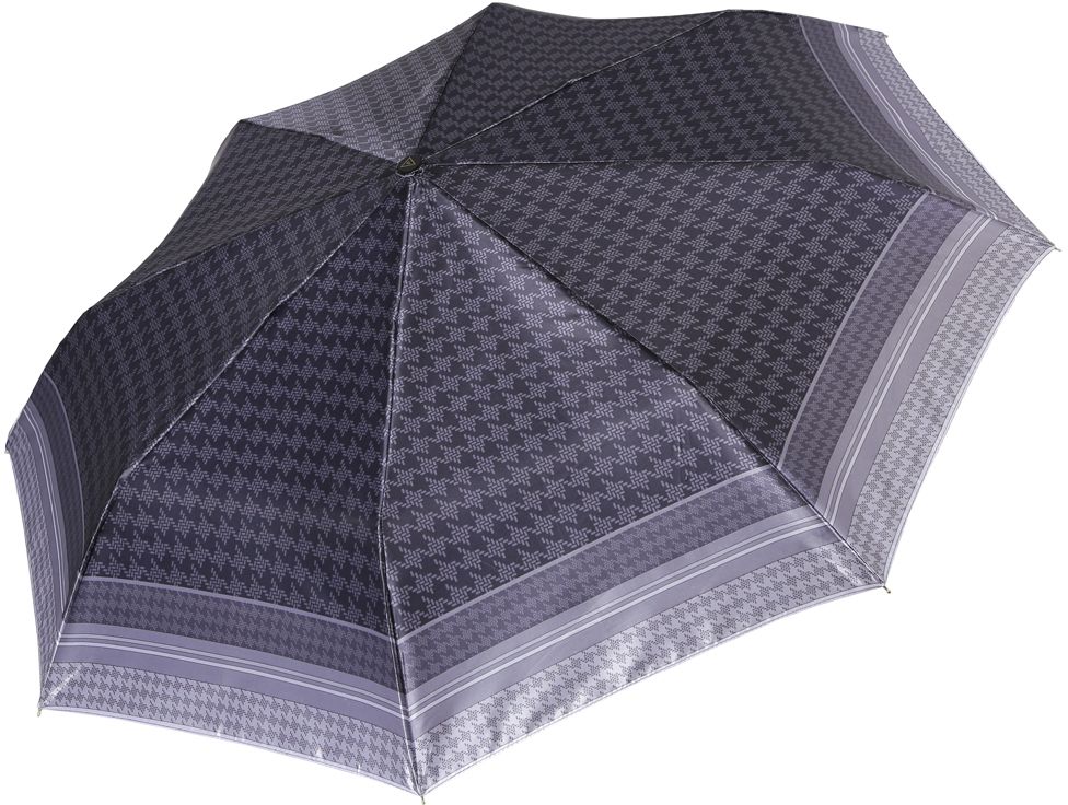 Зонт женский Fabretti, автомат, 3 сложения, цвет: серый. S-17105-8
