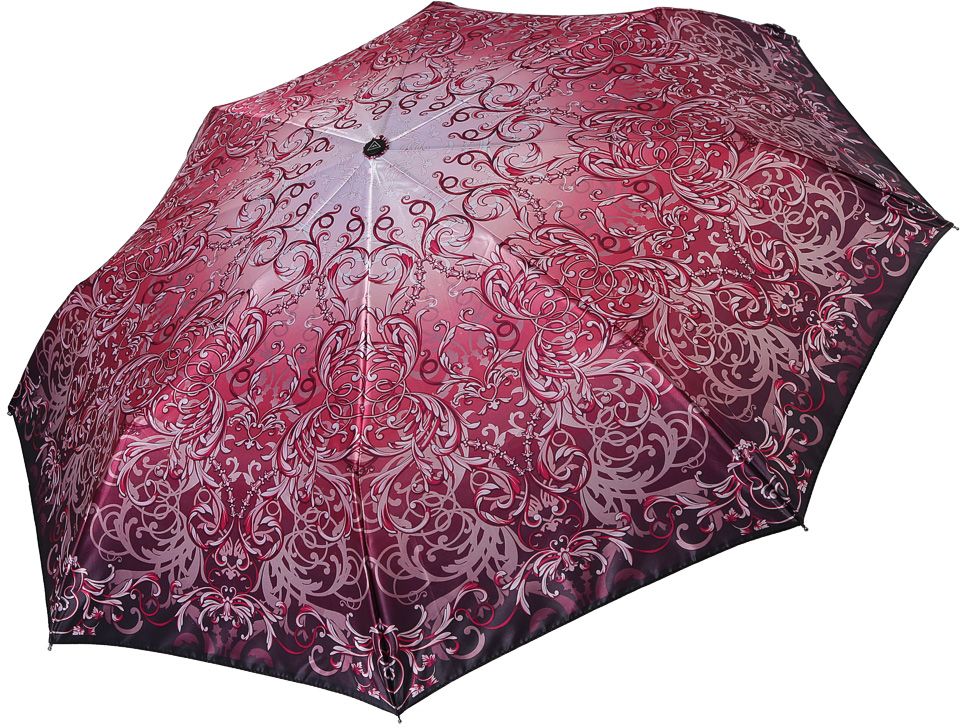 Зонт женский Fabretti, автомат, 3 сложения, цвет: красный. S-17106-4
