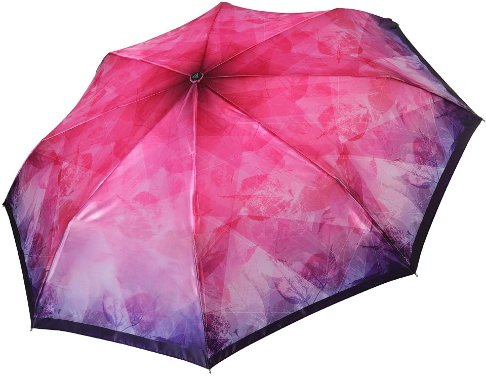 Зонт женский Fabretti, автомат, 3 сложения, цвет: лиловый. S-17106-8