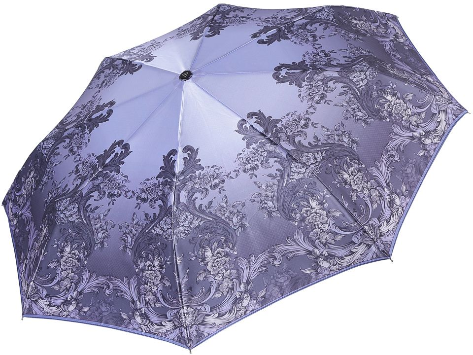 Зонт женский Fabretti, автомат, 3 сложения, цвет: голубой. S-17108-11