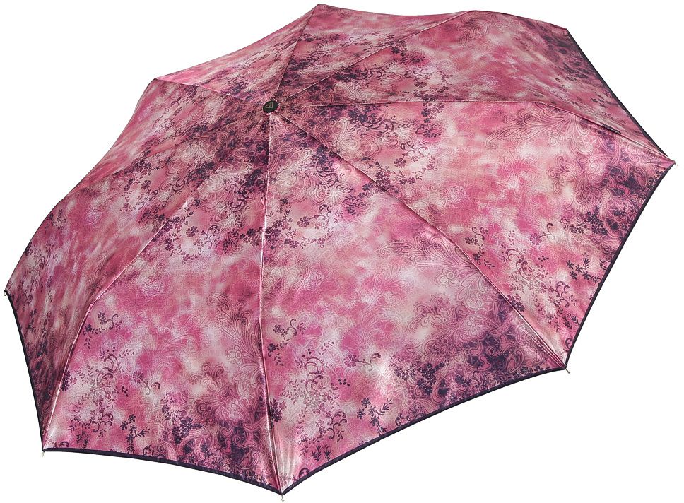 Зонт женский Fabretti, автомат, 3 сложения, цвет: розовый. S-17109-1