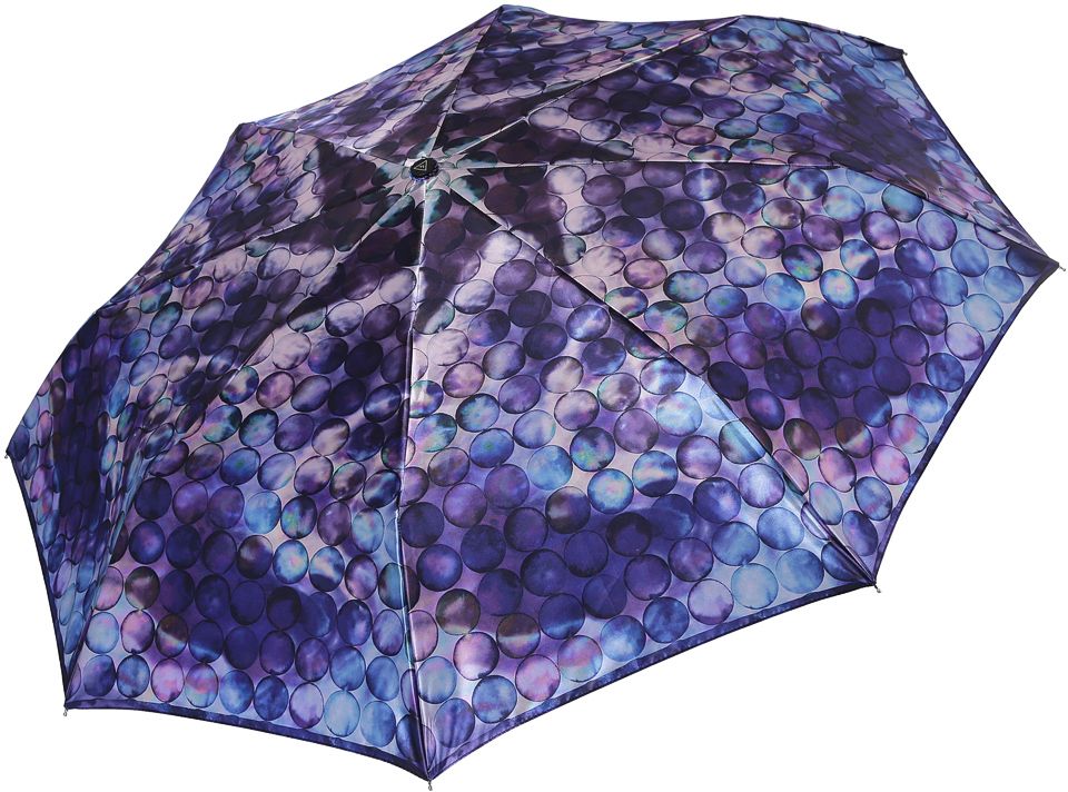 Зонт женский Fabretti, автомат, 3 сложения, цвет: синий. S-17110-10