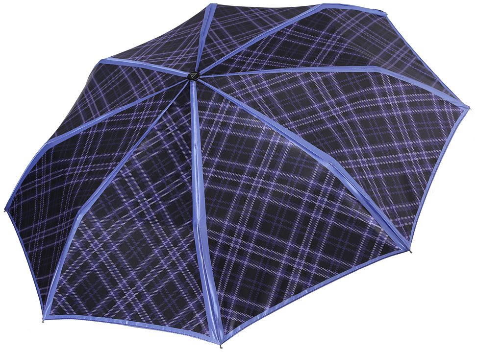 Зонт женский Fabretti, автомат, 3 сложения, цвет: голубой. S-17110-2