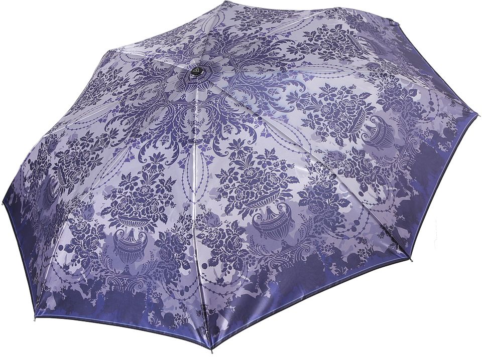 Зонт женский Fabretti, автомат, 3 сложения, цвет: голубой. S-17110-6