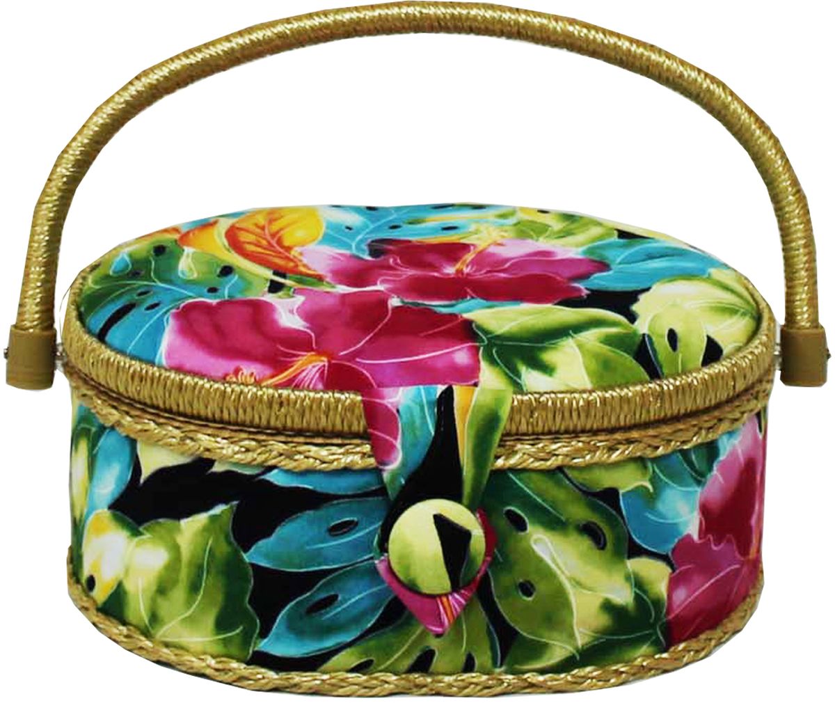 Шкатулка для рукоделия Grace & Glamour, 18 х 23 х 11 см. BN4757BN4757 Шкатулка для рукоделия Grace & Glamour, 18 х 23 х 11 см. BN4757BN4757Интерьерная шкатулка из коллекции Тропические цветы выполнена с использованием натуральных материалов: каркас из дерева обтянут дизайнерской тканью Robert Kaufman (100% хлопок) с мягким наполнителем. Внутри шкатулка отделана искусственным шелком, имеется кармашек на резинке и шелковая игольница с двумя булавками. Шкатулка оснащена пластиковым вкладышем с 4 отсеками для мелочей. Ручка и края отделаны натуральным ротангом, который не только украшает шкатулку, но и оберегает края. Шкатулка поможет рукодельнице сорганизовать свое рабочее место, а значит, сократить время на создание своего творения. А кроме того, украсит любой интерьер и будет радовать свою обладательницу долгие годы благодаря качественному исполнению и материалам. Прекрасный подарок любой женщине!Размер вкладыша: 20,5х15х3 см.