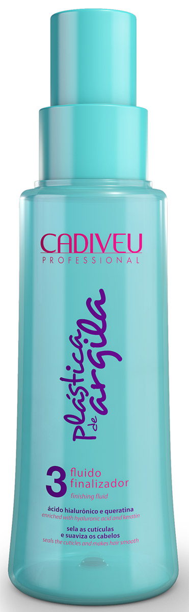 Cadiveu Флюид Plastica de Argila - Finishing Fluid, 115 млPA0110 Cadiveu Флюид Plastica de Argila - Finishing Fluid, 115 млPA0110Финишный флюид.Восстанавливает, увлажняет, поверхность каждого волоса становиться однородной и более гладкой, возвращает волосам молодость, эластичность, блеск, придает защиту при воздействии тепла.