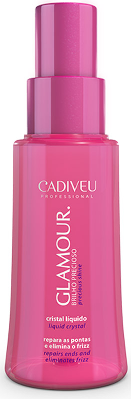 Cadiveu Термозащита волос Жидкий кристалл Glamour - Crystal Liquid, 65 млPA0086 Cadiveu Термозащита волос Жидкий кристалл Glamour - Crystal Liquid, 65 млPA0086Средство приятной нежирной консистенции делает волосы гладкими, мягкими, сияющими, устраняет волнистость и сглаживает секущиеся кончики. Кроме того, он придает драгоценный сияющий блеск. Не смываемый уход.
