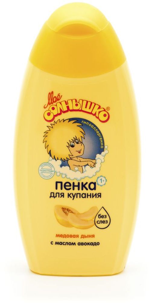 Мое Солнышко Пенка-гель Медовая дыня 200 мл35550560 Мое Солнышко Пенка-гель Медовая дыня 200 мл35550560Нежная пенка для купания с маслом авокадо мягко очищает и бережно ухаживает за чувствительной кожей ребенка, не сушит ее. Гипоаллергенный состав пенки-геля мягко очищает нежную детскую кожу, не сушит ее, сохраняя естественный баланс. Не щиплет глазки и хорошо подходит для ежедневного использования. Мягкий аромат дыни и приятная воздушная пена понравятся малышу. Клинически проверено и рекомендовано ФГУ МНИИ Педиатрии и детской хирургии Минздрава России.