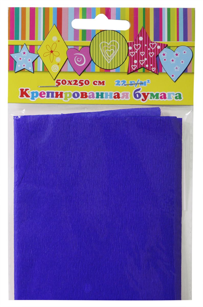 Феникс+ Бумага крепированная цвет синий 50 х 250 см28590 Феникс+ Бумага крепированная цвет синий 50 х 250 см28590Поделочная крепированная бумага Феникс+ применяется для декорирования подарочной упаковки, оформления букетов, изготовления поделок и аппликаций, праздничного оформления залов, изготовления карнавальных костюмов и декораций для детских и корпоративных праздников.Изготовление различных поделок с помощью такой бумаги способствует развитию отличной фантазии и мелкой моторики рук. Это занятие увлечет вашего ребенка и подарит ему хорошее настроение.