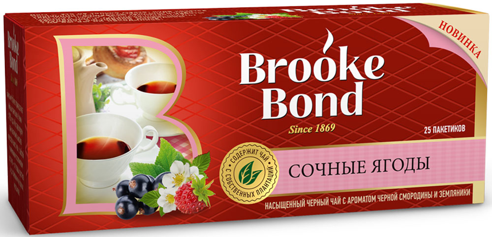 Brooke Bond черный чай с ароматом черной смородины и земляники в пакетиках, 25 шт67126724 Brooke Bond черный чай с ароматом черной смородины и земляники в пакетиках, 25 шт67126724Чай, выращенный на собственных плантациях, дает гарантию высокого качества, поскольку мы с заботой и вниманием отслеживаем весь его путь: от первых ростков и до появления на полках.Богатый аромат и насыщенный вкус дарят тепло родного дома.