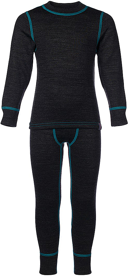 Комплект термобелья для мальчика Oldos Active Warm Plus: футболка с длинным рукавом, кальсоны, цвет: темно-серый меланж, бирюза. 003МН. Размер 158, 13 лет003МН Комплект термобелья для мальчика Oldos Active Warm Plus: футболка с длинным рукавом, кальсоны, цвет: темно-серый меланж, бирюза. 003МН. Размер 158, 13 лет003МНКомплект термобелья для мальчика Oldos Active Warm Plus, состоящий из футболки с длинным рукавом и кальсон, предназначен для сохранения тепла и отвода влаги с поверхности тела. Термобелье отличается от обычного белья лучшей способностью сохранять тепло между кожей и тканью, вдобавок оно более эластичное, благодаря чему, оно не стесняет движений, не деформируется и служит дольше. Содержащийся в термобелье воздух, соприкасаясь с телом, нагревается до комфортной температуры. Таким образом, создается защитная прослойка из теплого воздуха между кожей и холодной внешней средой. При физической нагрузке кожа ребенка выделяет влагу, которая накапливаясь в ткани обычного белья, снижает его теплосберегающие свойства. На согревание и испарение этой влаги расходуется дополнительная энергия. Термобелье отводит влагу от тела. Защитная прослойка из теплого воздуха между кожей и внешней средой за счет разницы давления выталкивает влагу из термобелья. Это снижает теплопотери организма в холодную погоду, добавляет ощущение комфорта, защищает организм от перегрева во время физических нагрузок, а также от переохлаждения и простуды после их окончания. Трехслойное полотно - это цельно вязаная ткань многослойного плетения TermoActive. Кофта с длинными рукавами и круглым вырезом горловины. Рукава дополнены широкими трикотажными манжетами. Горловина дополнена трикотажной резинкой. Кальсоны на талии имеют широкую эластичную резинку, а брючины дополнены широкими трикотажными манжетами. Лицевая сторона гладкая, а изнаночная - с мягким теплым начесом. Комплект термобелья используется как для повседневной носки, так и для активного отдыха. Рекомендуемый температурный режим от -5°С до -45°С. Такой комплект термобелья идеально подойдет для прогулок и игр на свежем воздухе!