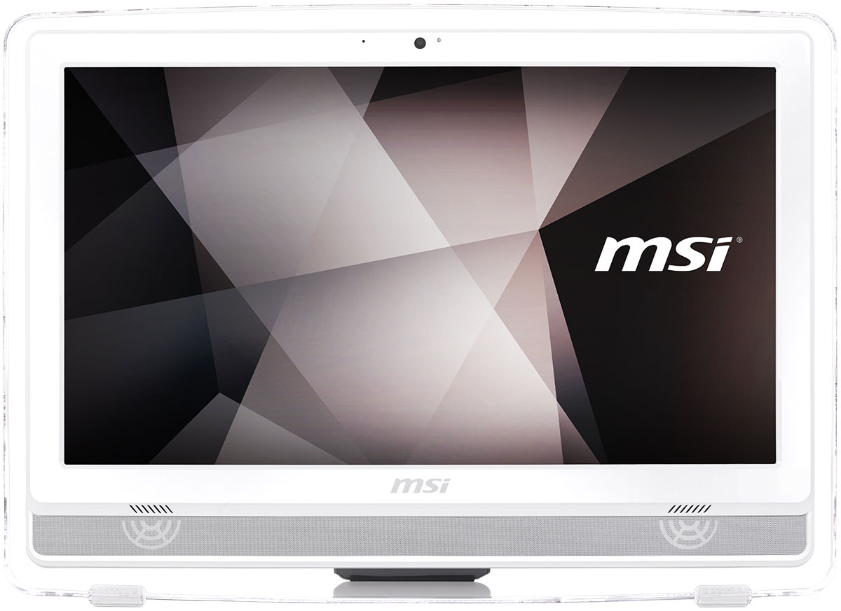 MSI Pro 22ET 4BW-034RU, White моноблокPRO 22ET 4BW-034RU MSI Pro 22ET 4BW-034RU, White моноблокPRO 22ET 4BW-034RUМоноблоки серии MSI Pro 22E - это законченные решения, позволяющие сэкономить ценное пространство как на офисном столе, так и на стойке вашего магазина. Они укомплектованы мощными процессорами и портами, позволяющими подключить любое торговое оборудование, которое используется сегодня в магазинах и офисах.Великолепный дисплей моноблока обрамляет прозрачная оправа. Благодаря привлекательному дизайну эта модель будет отлично смотреться не только на вашем рабочем столе, но и прекрасно впишется в интерьер вашего дома.Модель оснащена COM портом и 4 портами USB 2.0, что позволит подключить к ней любые виды коммерческих POS-машин, таких как сканеры штрих-кода, чековые принтеры и многие другие устройства.Специальная технология Anti-Flicker, интегрированная в дисплей моноблока, стабилизирует питание экрана и предотвращает незаметное для невооружённого глаза мерцание изображения. При долговременном использовании она существенно снижает нагрузку на глаза и способна повысить вашу производительность.Синий свет может быть опасен для человеческого зрения, так как повышает риск возникновения катаракты и дегенерации сетчатки. Дисплей MSI Pro 22E, оснащённый технологией LESS BLUE LIGHT, эффективно снижает интенсивность синего света.Моноблок снабжён процессором Intel Braswell, отличающимся высокой мультизадачной производительностью. Также он имеет низкое энергопотребление, требуя для нормальной работы лишь 6 Вт TDP. Таким образом, он способствует снижению энергопотребления, экономии ваших средств и сохранению экосистемы.Точные характеристики зависят от модификации.Моноблок сертифицирован EAC и имеет русифицированную клавиатуру и Руководство пользователя.