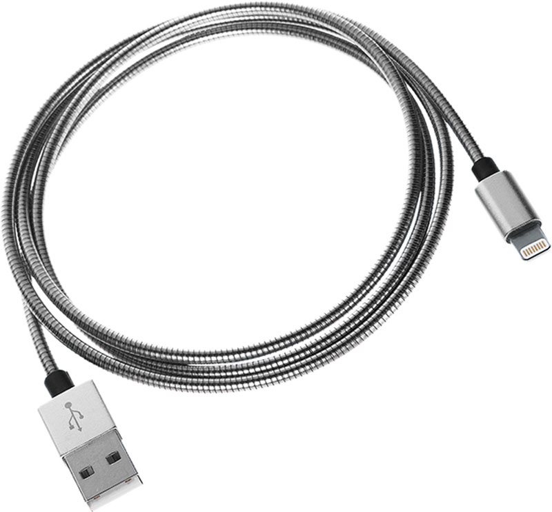 Qumo Lightning-USB MFI, Silver кабель (1 м)
