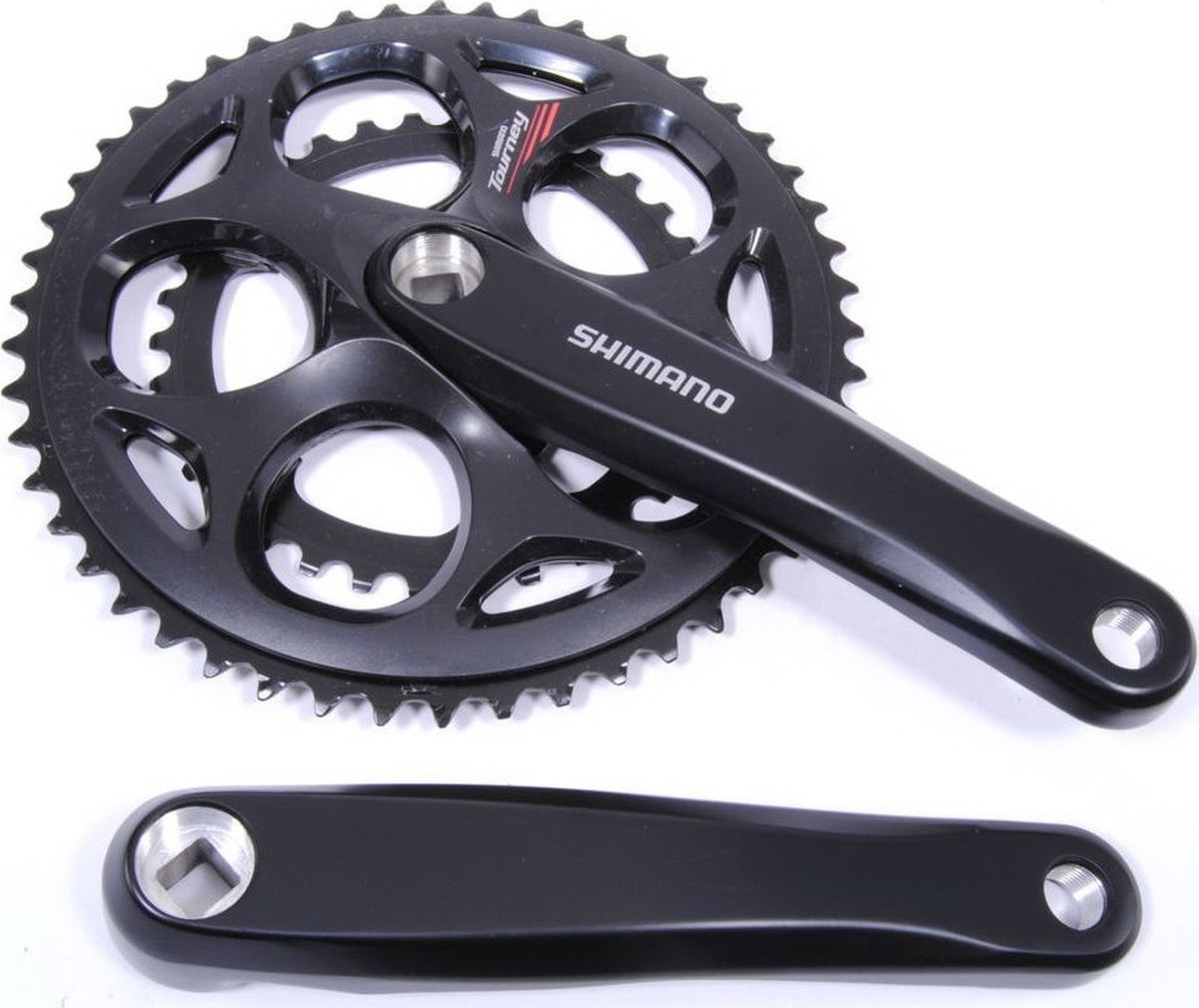 Система шатунов Shimano Tourney A070, 170 мм, Кв, 50/34, с болтами, цвет: черныйEFCA070C04X Система шатунов Shimano Tourney A070, 170 мм, Кв, 50/34, с болтами, цвет: черныйEFCA070C04XСистема Shimano Tourney, A070, 170мм, Кв, 50/34Шатуны под тип каретки квадратСпецификация:Модель: FC-A070Задние скорости: 7/8Кол-во зубьев: 50-34PCD: на заклепкахДлина шатунов: 170 мм