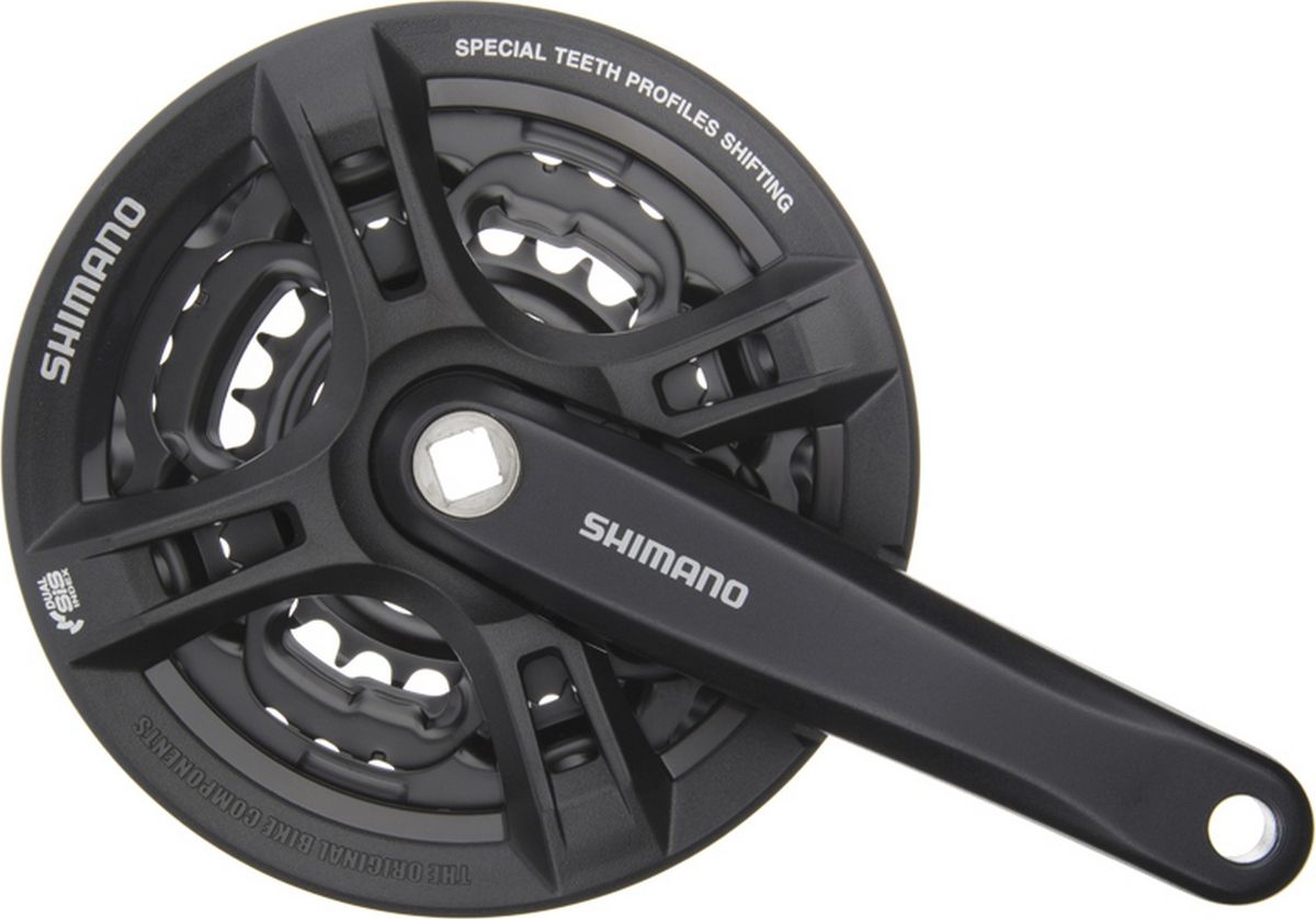 Система шатунов Shimano Tourney M171, 170 мм, Кв, 42/34/24, цвет: черныйEFCM171C244C3 Система шатунов Shimano Tourney M171, 170 мм, Кв, 42/34/24, цвет: черныйEFCM171C244C3Система Tourney, M171, 170мм, Кв, 42/34/24, с защитой