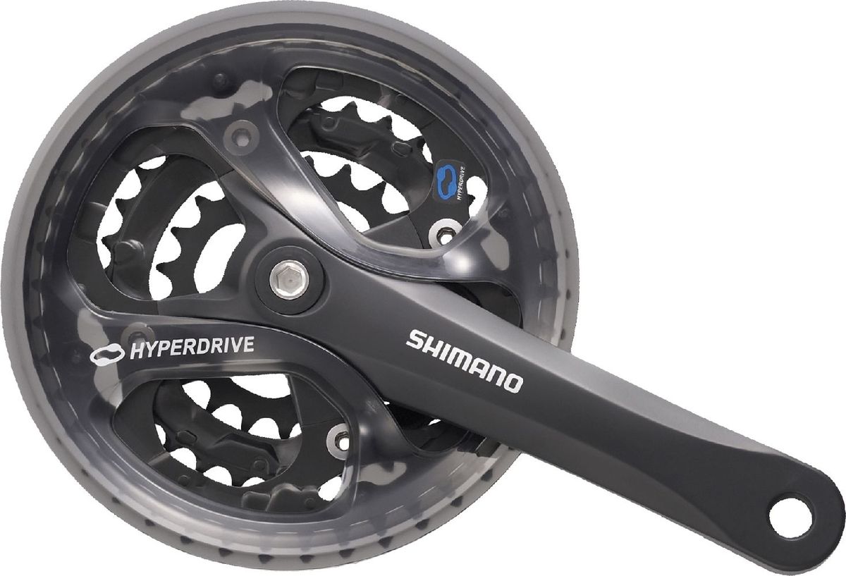 Система шатунов Shimano Acera M361, 170 мм, Кв, 48/38/28T, цвет: черныйEFCM361C888CL Система шатунов Shimano Acera M361, 170 мм, Кв, 48/38/28T, цвет: черныйEFCM361C888CLСистема Acera, M361, 170мм, квадрат, 48/38/28T, защита, цвет черный Передние звезды SG-X HYPERDRIVE Интегрированная конструкция защиты цепи Шатуны 170 мм Линия цепи: 50 мм Сменные передние звезды (FC-M361-8/M361) Совместима с защитой цепи 48/38/28 зуба Совместима с кареткой под квадрат BB-UN26