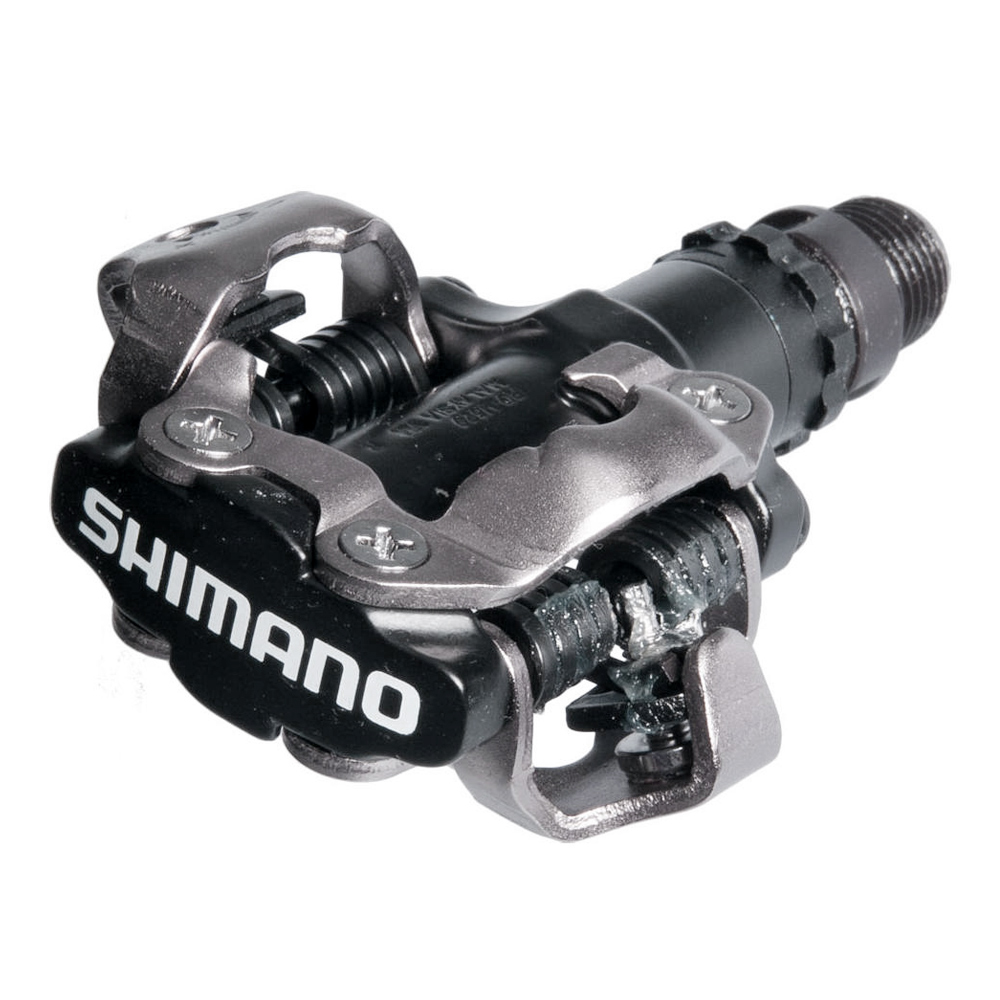 Педали Shimano M520, с шипами, черныйEPDM520L Педали Shimano M520, с шипами, черныйEPDM520LПедали Shimano PD-M520 SPD, классическая конструкция, надежность и качество SPD, идеальные для горных и шоссейных велосипедистов. • Компактная конструкция корпуса с открытым механизмом для легкого застегивания• Отличная защита от грязи и мусора для любой педали в своем классе• Регулируемое усилие застегивания и отстегивания • Не требующая обслуживания хромомолибденовая картриджная ось с глухими подшипниками.• Вес 380 грамм (пара).• В комплекте с шипами.