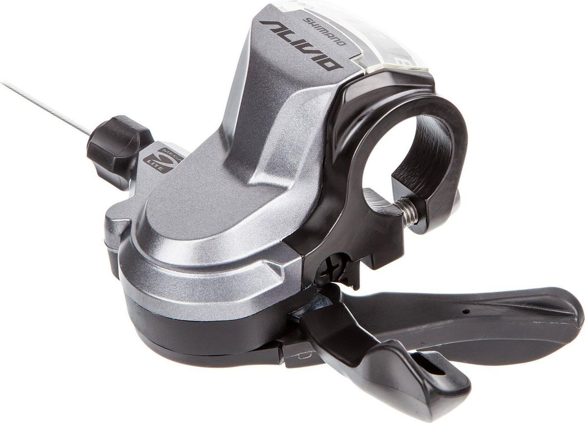 Шифтер Shimano Alivio M4000, левый, 3 скорости, в комплекте трос 1800 ммESLM4000LB Шифтер Shimano Alivio M4000, левый, 3 скорости, в комплекте трос 1800 ммESLM4000LBШифтер Alivio, M4000, лев, 3ск, тр. 1800мм